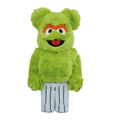 Bearbrick x Sesame Street Oscar the Grouch Costume 400%