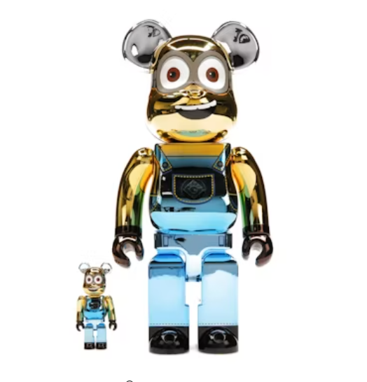 Bearbrick DAVE 100% & 400% Set CHROME