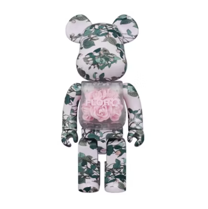 Bearbrick Flor@ Pink Rose 400%