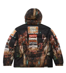 Supreme The North Face 800-Fill Half Zip Hooded Pullover Times Square