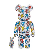 Load image into Gallery viewer, Bearbrick Keith Haring #9 100% &amp; 400% Set
