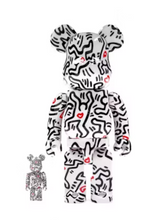 Load image into Gallery viewer, Bearbrick Keith Haring #8 100% &amp; 400% Set
