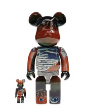 Load image into Gallery viewer, Bearbrick Katsushika Hokusai (Thirty-six Views of Tomitake, Fine Wind, Clear Morning) 100% &amp; 400% Set
