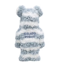 Load image into Gallery viewer, Bearbrick x Gelato Pique Pajamas 400% White/Blue
