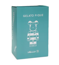 Load image into Gallery viewer, Bearbrick x Gelato Pique Pajamas 400% White/Blue
