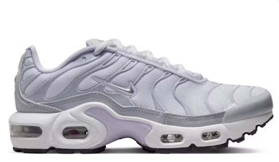 Nike Air Max Plus White Pure Platinum Violet Frost Metallic Silver (GS)