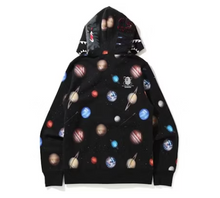 Load image into Gallery viewer, BAPE Galaxy Shark Full Zip Hoodie Black
