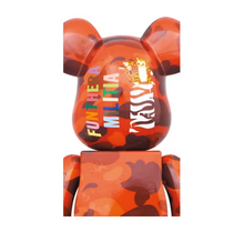 Load image into Gallery viewer, Bearbrick x BAPE Camo Tiger 100% &amp; 400% Set Red
