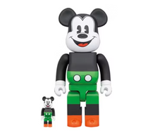 Load image into Gallery viewer, Bearbrick x Disney Mickey Mouse 1930s Poster 100% &amp; 400% Set
