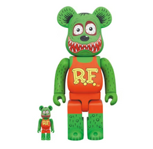 Load image into Gallery viewer, Bearbrick Rat Fink 100% &amp; 400% Set
