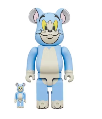 Bearbrick x Tom and Jerry (Tom) Classic Color 100% & 400% Set