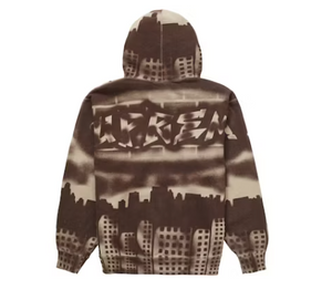 Supreme x New York Yankees Airbrush Hooded Sweatshirt Clay