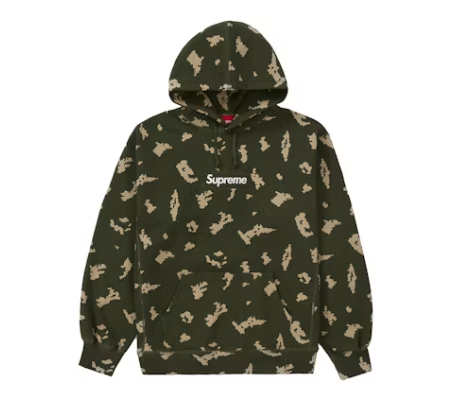 Supreme Box Logo Hooded Sweatshirt (FW21) Olive Russian Camo