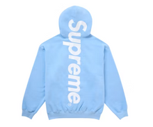 Load image into Gallery viewer, Supreme Satin Applique Hooded Sweatshirt (FW24) Light Blue
