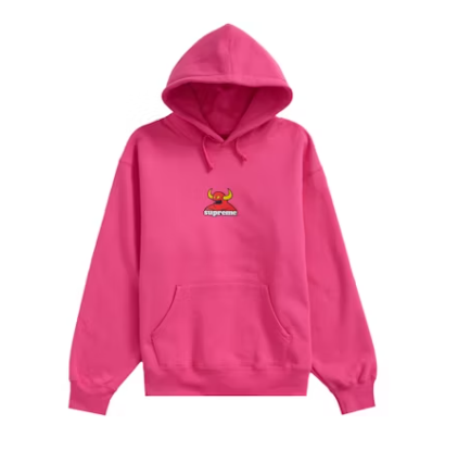 Supreme Toy Machine Hooded Sweatshirt Magenta