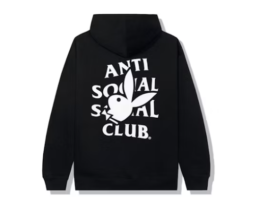 Anti Social Social Club Playboy Bunny Logo Hoodie Black