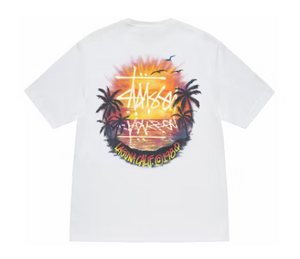 Stussy Sunset Tee White