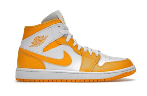 Jordan 1 Mid White University Gold