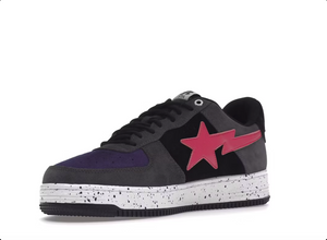 A Bathing Ape Bape Sta Black Grey Pink Suede