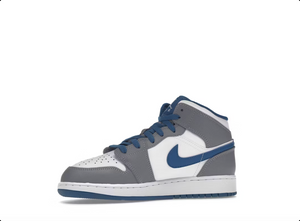 Jordan 1 Mid True Blue Cement (GS)