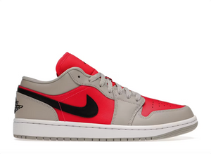 Jordan 1 Retro Low Light Iron Ore Siren Red