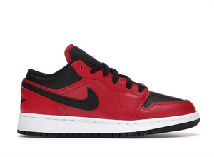 Jordan 1 Low Gym Red Black Pebbled (GS)