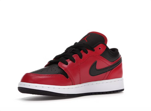 Jordan 1 Low Gym Red Black Pebbled (GS)