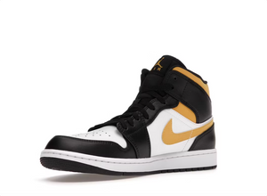 Jordan 1 Mid White Pollen Black