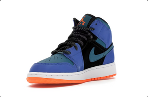 Jordan 1 Mid Racer Blue Green Abyss (GS)