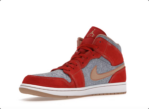 Jordan 1 Mid Denim Red