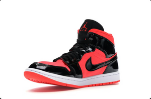 Jordan 1 Mid Hot Punch Black