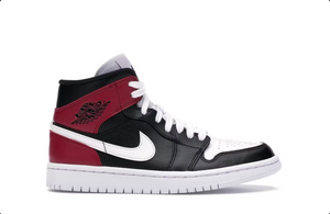 Jordan 1 Mid Black Noble Red