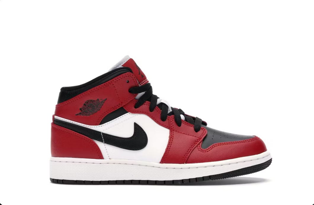 Jordan 1 Mid Chicago Black Toe