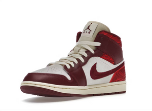 Jordan 1 Mid SE Tiki Leaf Team Red