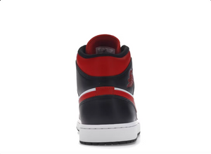 Jordan 1 Mid White Black Red (2022)