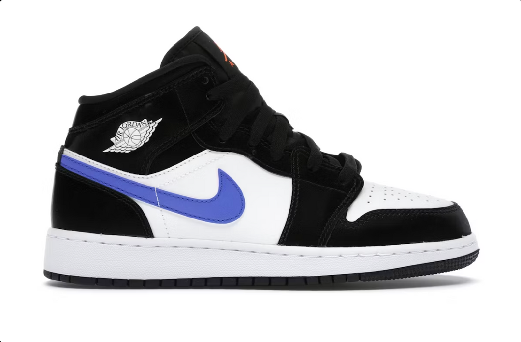 Jordan 1 Mid Black Racer Blue White