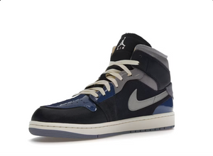 Jordan 1 Mid SE Craft Obsidian French Blue Ashen Slate White