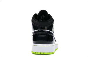 Jordan 1 Mid Black Cyber Mystic Green (GS)