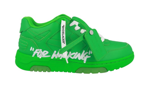 OFF-WHITE Out Of Office OOO "For Walking" Low Tops Green