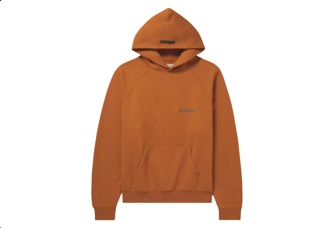 Fear of God Essentials Mr. Porter Exclusive Logo-Print Cotton-Blend Jersey Hoodie Brown