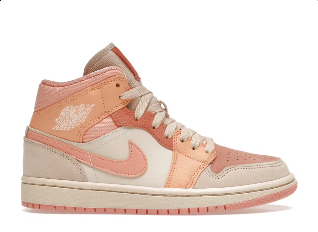 Jordan 1 Mid Apricot Orange