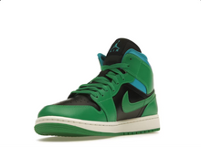 Load image into Gallery viewer, Jordan 1 Mid Lucky Green Aquatone
