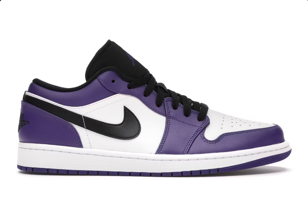 Jordan 1 Low Court Purple White