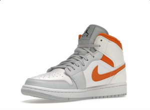 Jordan 1 Mid Starfish Pure Platinum