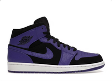 Load image into Gallery viewer, Jordan 1 Mid Black Dark Concord
