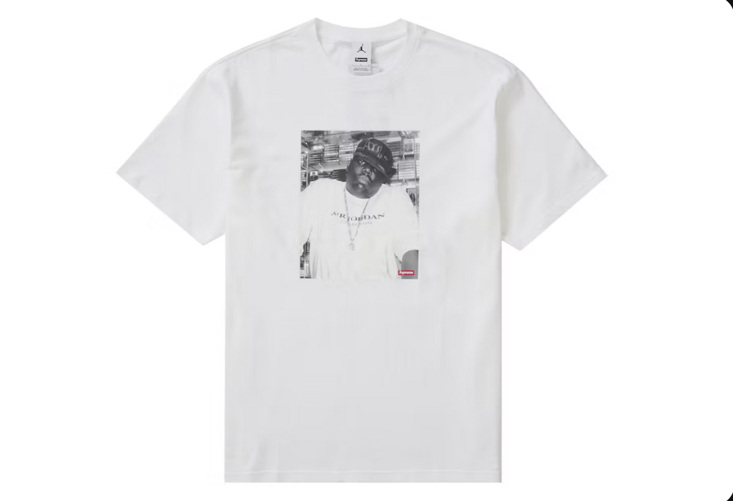 Supreme Jordan Biggie S/S Top White