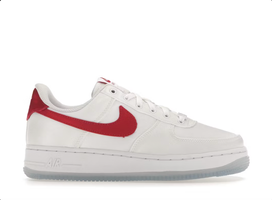 Nike Air Force 1 Low '07 Satin White Varsity Red