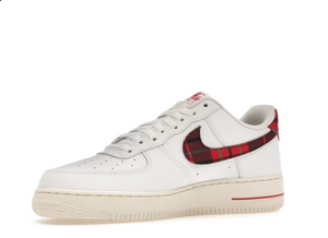 Nike Air Force 1 Low '07 LV8 Tartan Plaid White University Red