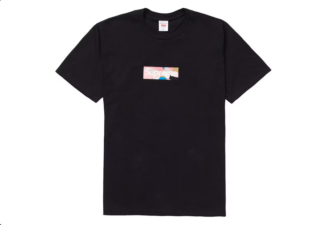 Supreme Emilio Pucci Box Logo Tee Black/Dusty Pink