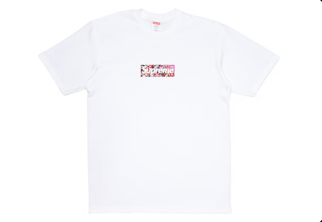 Supreme Takashi Murakami COVID-19 Relief Box Logo Tee White